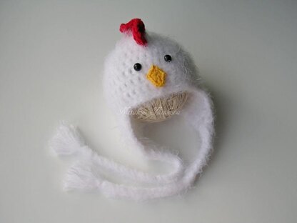 Crochet Chicken Hat