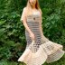 Crochet maxi summer boho dress.