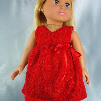 All Occasion Wrap Dress and Shrug, Knitting Patterns fit American Girl and other 18-Inch Dolls