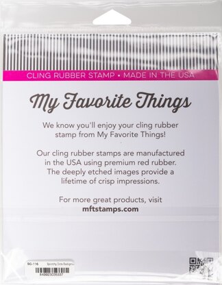 My Favorite Things Background Cling Rubber Stamp 6"X6" - Splotchy Dots