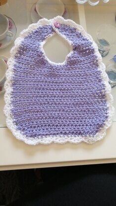 Crochet baby bib