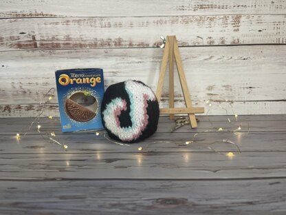 Social Media Inspired Chocolate Orange Cover Knitting Pattern