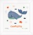 Vervaco Whales Fun Cross Stitch Kit - 22 x 23 cm