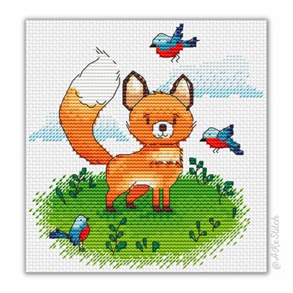 Little Fox Cross Stitch PDF Pattern