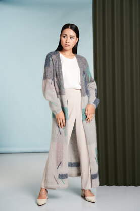 Block Cardigan in Rowan Kidsilk Haze & Felted Tweed - ZB301-00005-DEP - Downloadable PDF