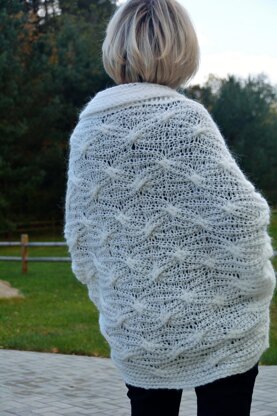 Cocoon Shrug Edelweiss