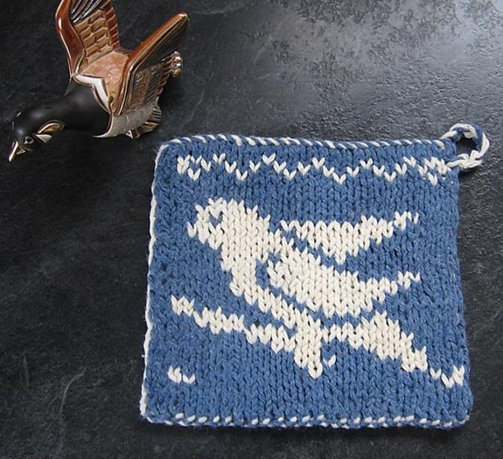 Bird on a Wire Dishcloth