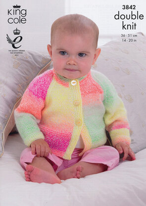 Cardigans and Sweater in King Cole Melody DK - 3842