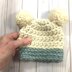 Double Pom Pom Baby Beanie