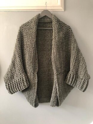 Velvet Cocoon Crochet Cardigan