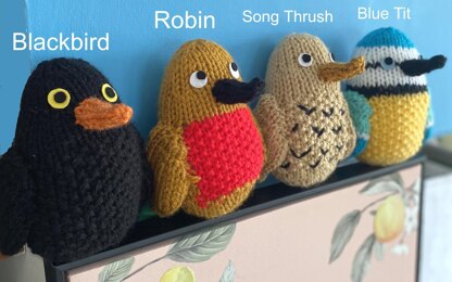 British Garden Birds Knitting Pattern