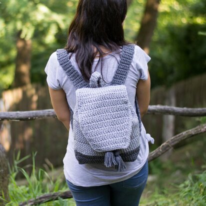 Light Grey Dipped Backpack