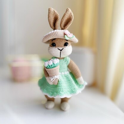 Amigurumi bunny, crochet rabbit, Spring bunnies
