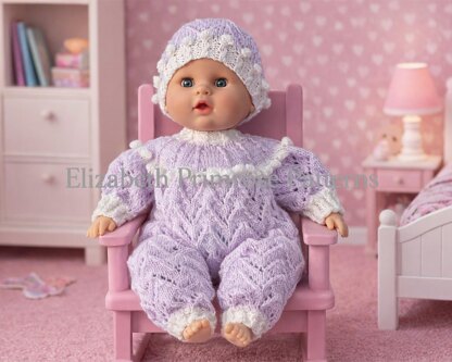 Valentina Dolls Bodysuit and Hat Knitting Pattern P69 – Elizabeth Primrose Patterns