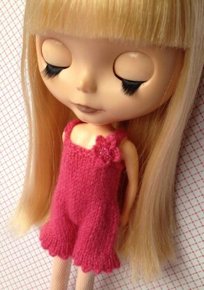 Sweet Intimates - all in one undergarment for Blythe doll