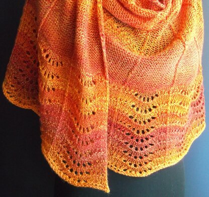 Cascade shawl 22