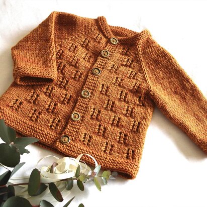 OGE Knitwear Designs P144 Gumnut Cardigan PDF