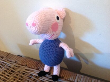 George from Peppa Pig plush amigurumi 