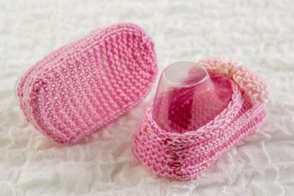 Retro Baby Girl Bow Booties