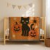 C2C CROCHET PATTERN Halloween Cat Spider Bat Stars Orange Blanket