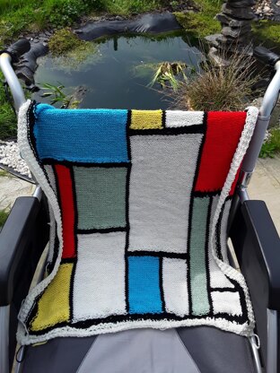 Mondrian style 2 knit