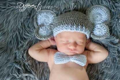 Newborn Elephant Hat and Diaper Cover Pattern for Boy or Girl