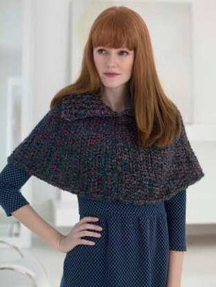 Split Collar in Lion Brand Homespun - L32421