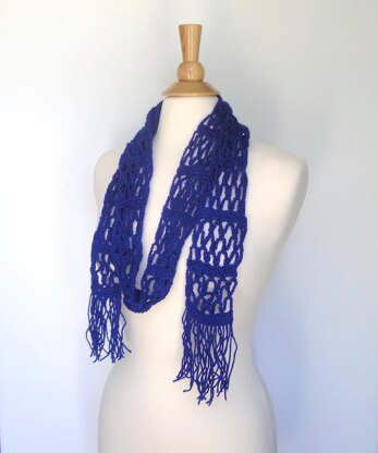 Crochet Fishnet Scarf