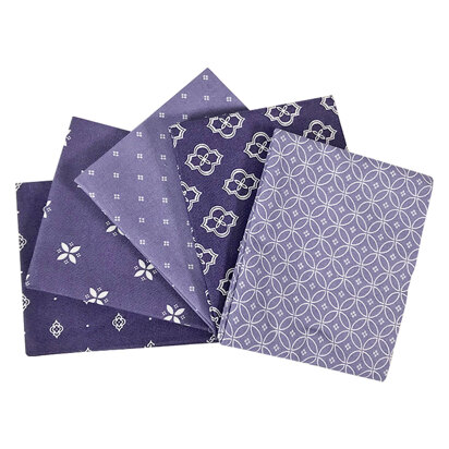 Craft Cotton Company Essential Trends Fat Quarter Bundle - Purple