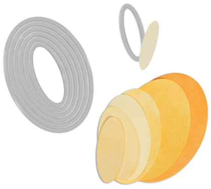 Sizzix Framelits Dies 7/Pkg - Ovals