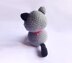 Grey Cat with Bell Crochet Amigurumi