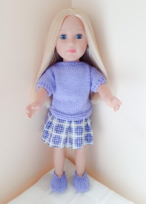 Lavender Shoes for Doll