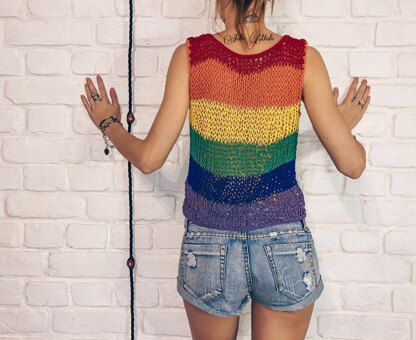 LGBT flag unisex tank top