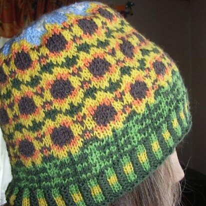 Sunflower beanie