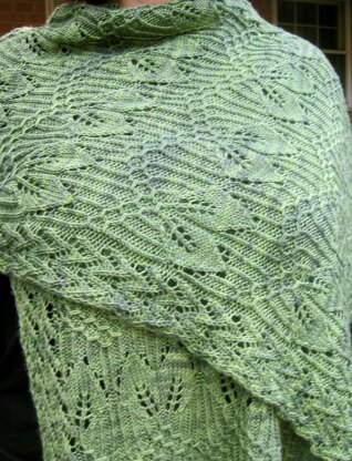 Leaf It To Me Cluster  (Smocked) Shawl