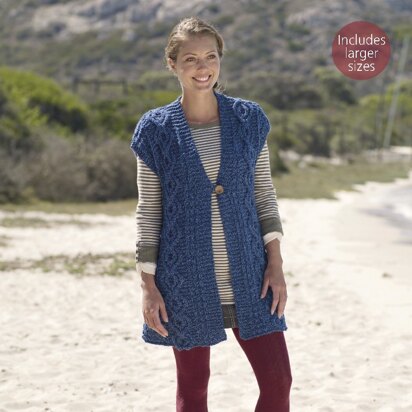 Waistcoat  in Sirdar Harrap Tweed Chunky - 7849 - Downloadable PDF