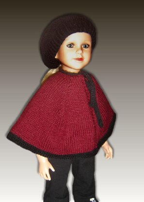 Cape and Beret for My Twinn Doll, 23 inch (My BFF)