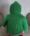 Babies lace 8ply cardigan and matching beanie - Joy