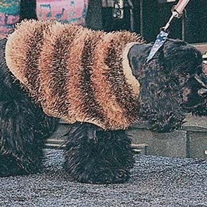 Knit Dog Fur Coat in Lion Brand Fun Fur and Wool-Ease - 30240 - knitting pattern