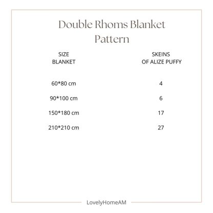 Double Rhoms Blanket Pattern