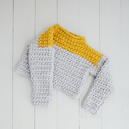 " Novalie Textured Jumper " -  Jumper Knitting Pattern For Women in MillaMia Naturally Soft Super Chunky by MillaMia