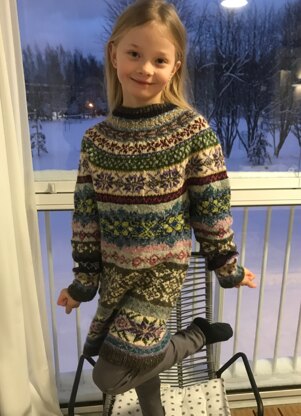 Girl’s fairisle dress