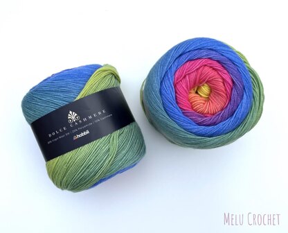 Dolce Rainbow Scarf by Melu Crochet