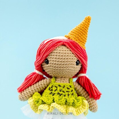 Lorena the ice-cream amigurumi doll