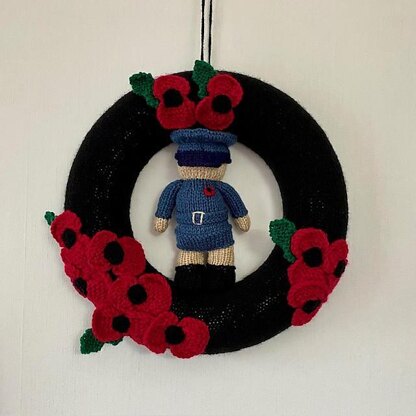 Remembrance Poppy Wreath & Figures