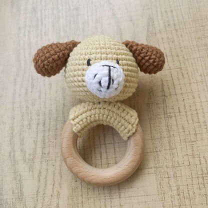 Crochet Baby Toys Puppy Patterns,Crochet Baby Rattle Pattern,Amigurumi Crochet Pattern,Crocheting for Beginners