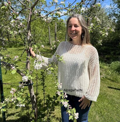 Halcyon Lace sweater pattern by Julia Piro