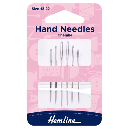 Hemline Chenille Needles - Sizes 18 - 22 (6)