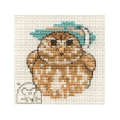 Mouseloft Stitchlets - Little Owl Cross Stitch Kit - 64mm