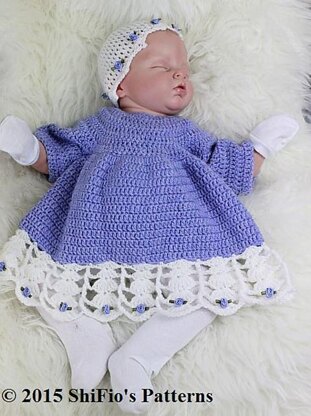 Lilac Hooded Baby Jacket Pattern #158